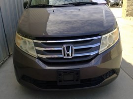 2012 HONDA ODYSSEY, GRAY, EX-L MODEL, 3.5L, AT, FWD,   A26295